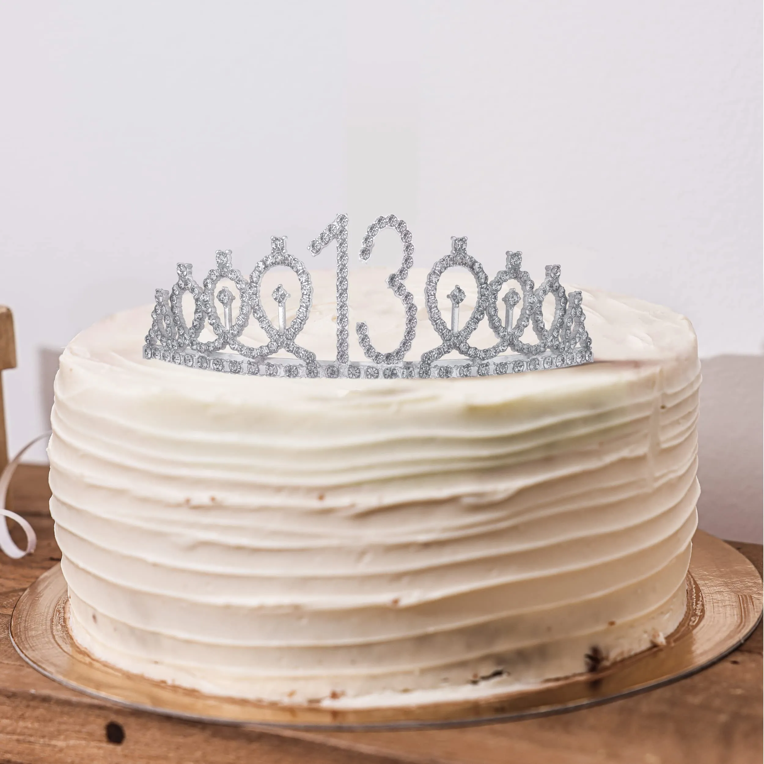 13th Birthday, 13th Birthday Gifts for Girls, 13th Birthday Tiara and Sash Silver, 13th