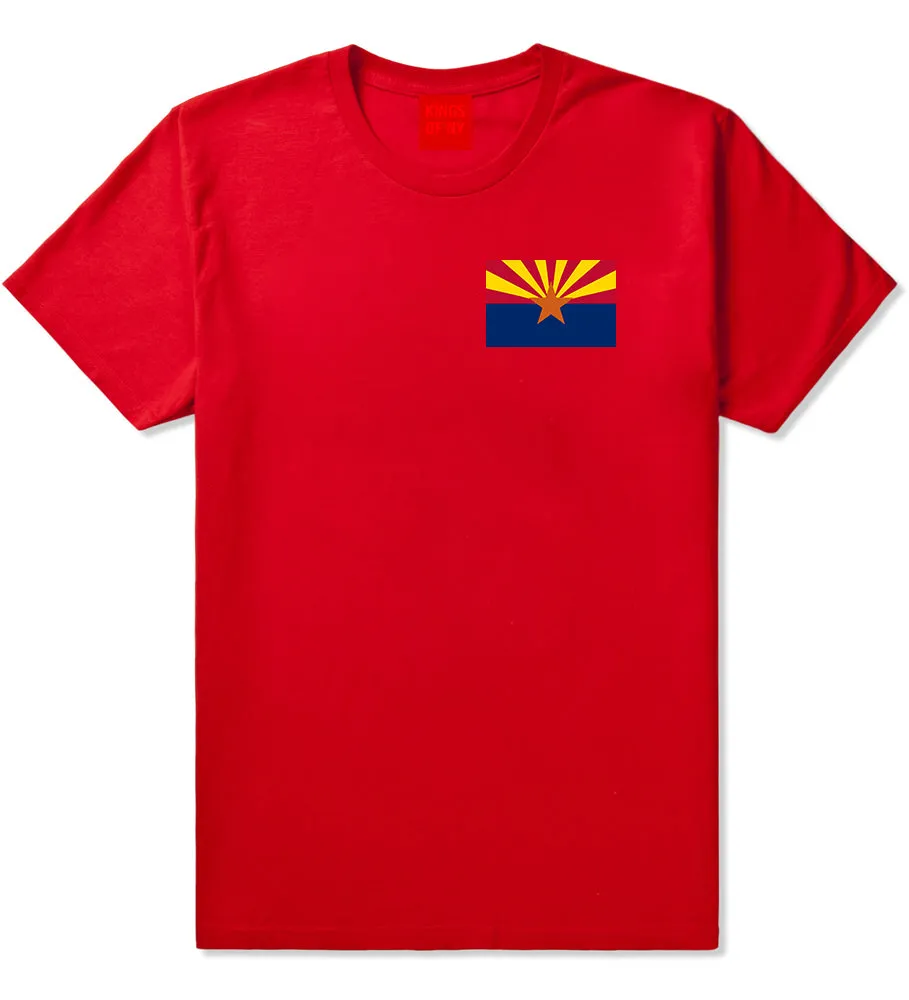 Arizona State Flag AZ Chest Mens T-Shirt