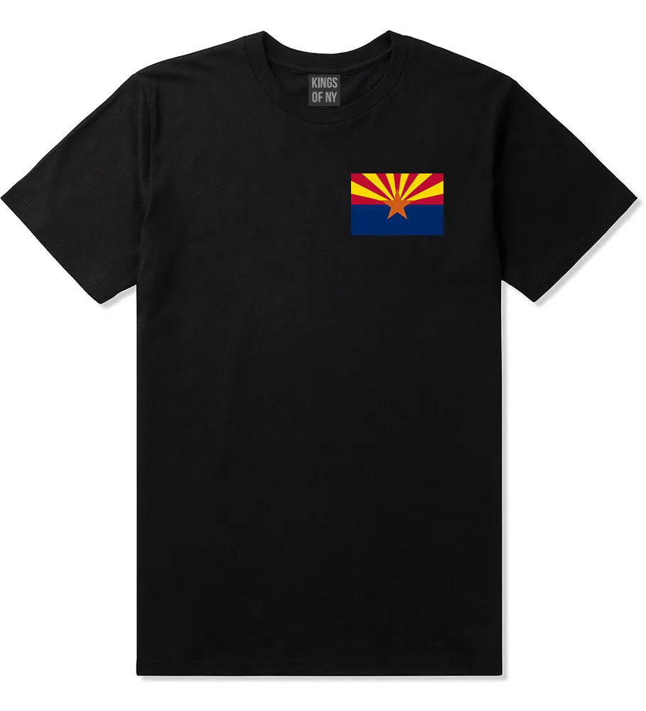 Arizona State Flag AZ Chest Mens T-Shirt