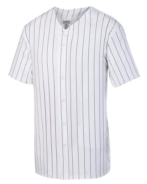 Augusta Sportswear - Pinstripe Full Button Baseball Jersey