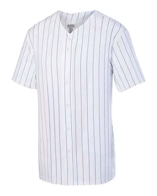 Augusta Sportswear - Pinstripe Full Button Baseball Jersey