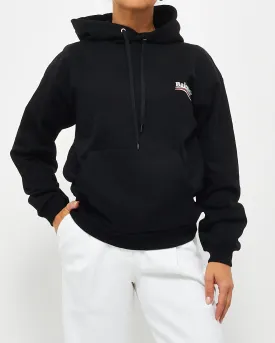 Balenciaga Black White & Red Logo Hoodie - XS