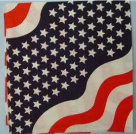 bandana wavy american flag design Case of 60