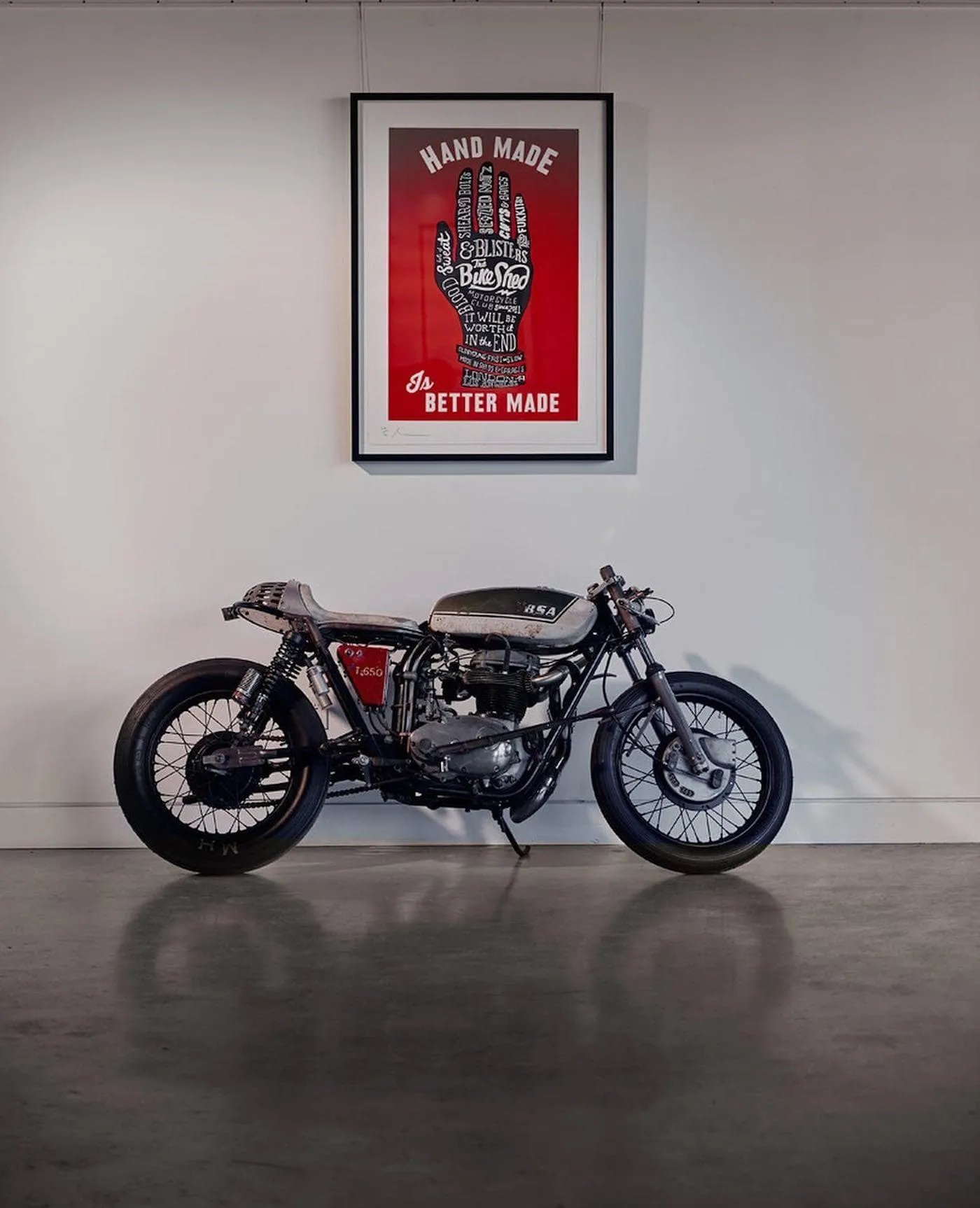 BSMC x Dave Buonaguidi - Motorcycle Pulled "Handmade Is Better Made" Print