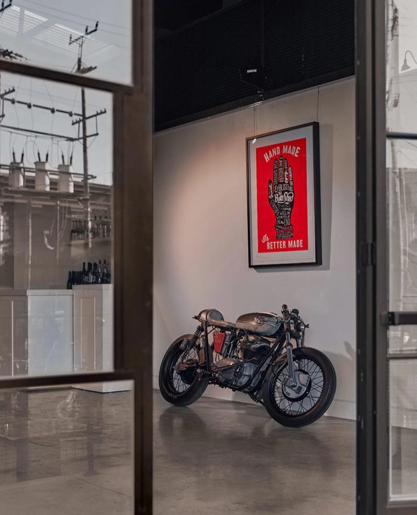 BSMC x Dave Buonaguidi - Motorcycle Pulled "Handmade Is Better Made" Print