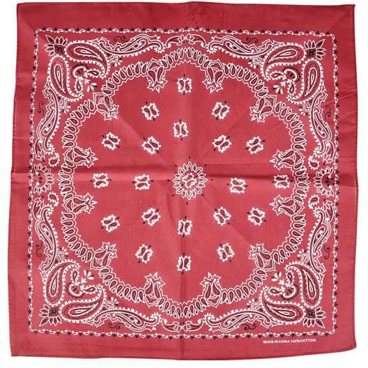 classic western red bandana Case of 288