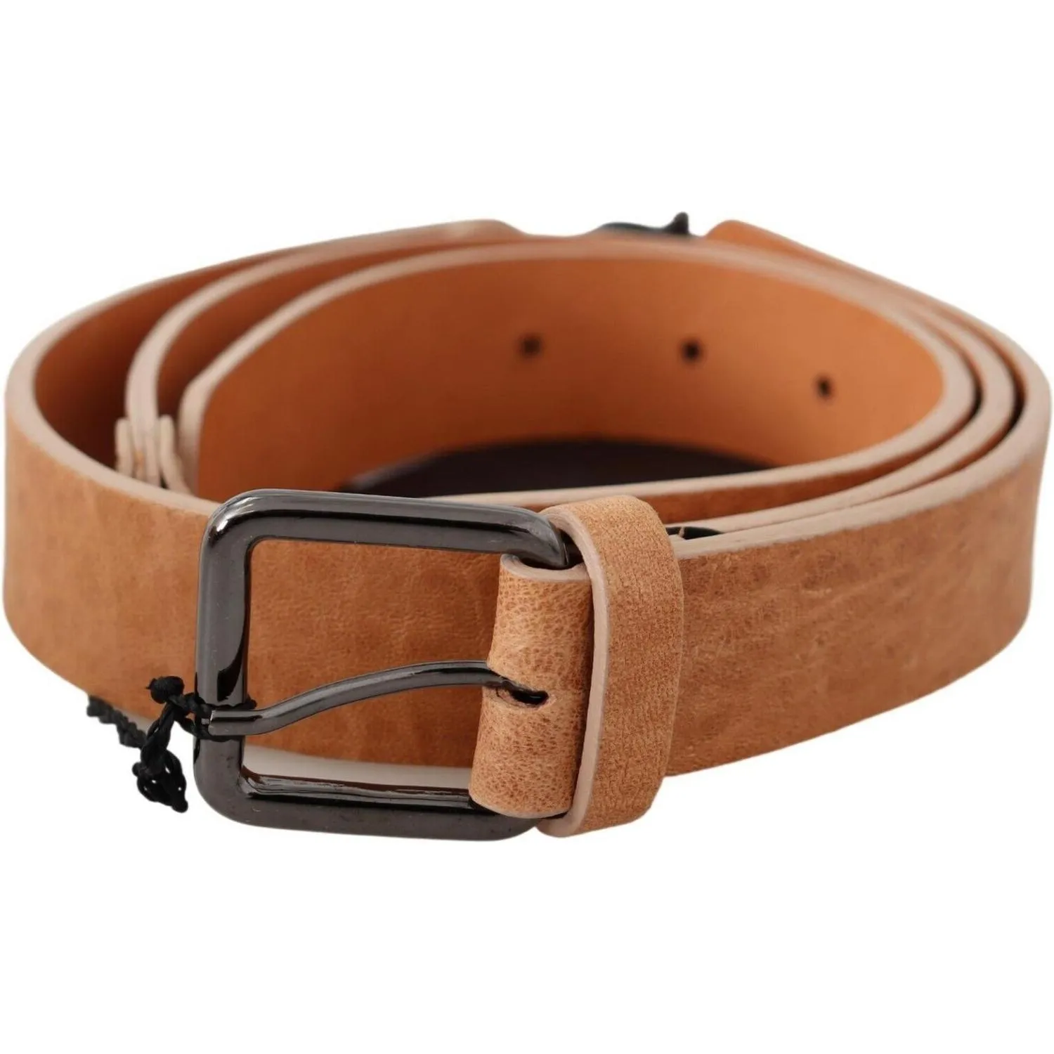 Costume National Chic Light Brown Leather Fashion Belt