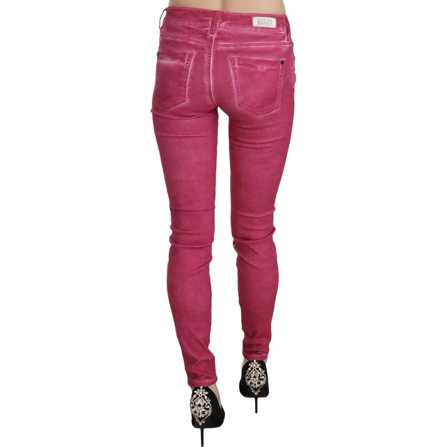 Dolce & Gabbana Chic Pink Mid Waist Skinny Pants