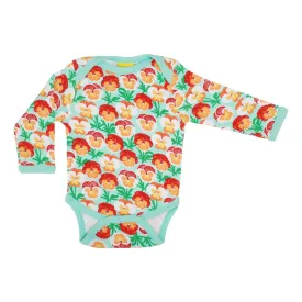 Duns Pansy Long Sleeve Bodysuit - Beach Glass