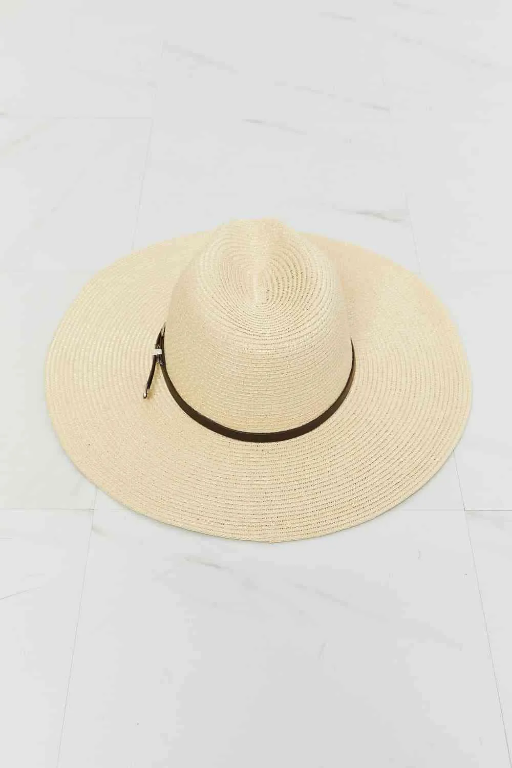 Fame Boho Summer Straw Fedora Hat