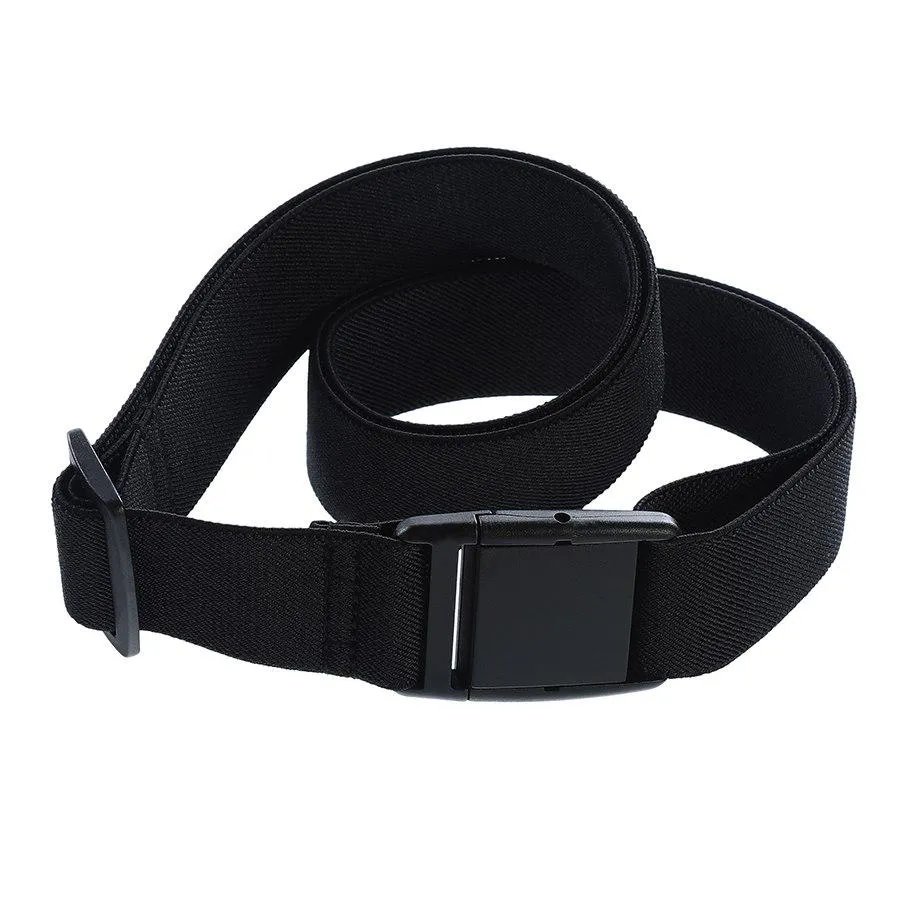 Fashion Unisex Belt Invisible Belt No Show Buckle Elastic Adjustable Waistband Canvas Waistbelt