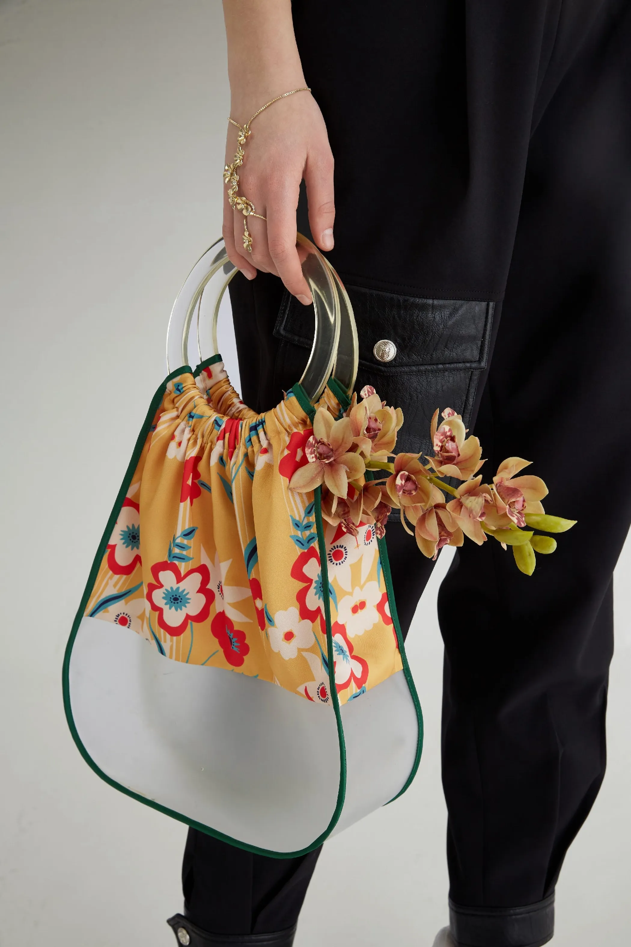 Fussed | Floral Fabric-style Handbag