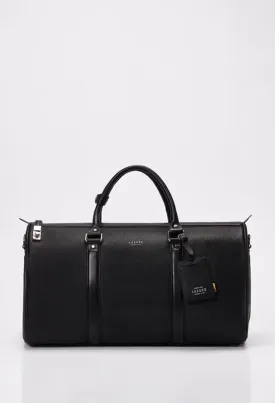 Heritage Leather Duffel Bag With Lock Closure