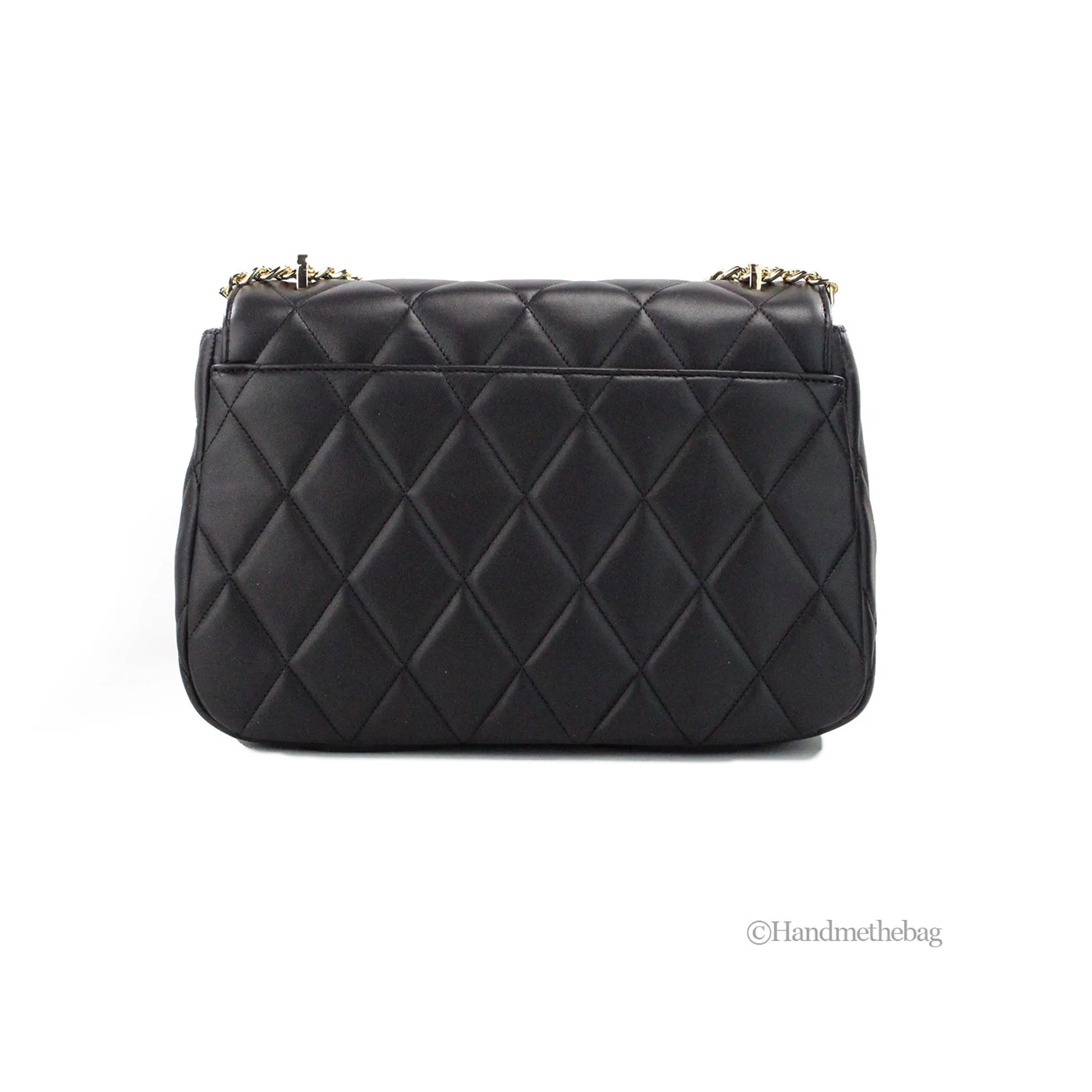 Kate Spade Carey Medium Black Quilted Flap Shoulder Bag