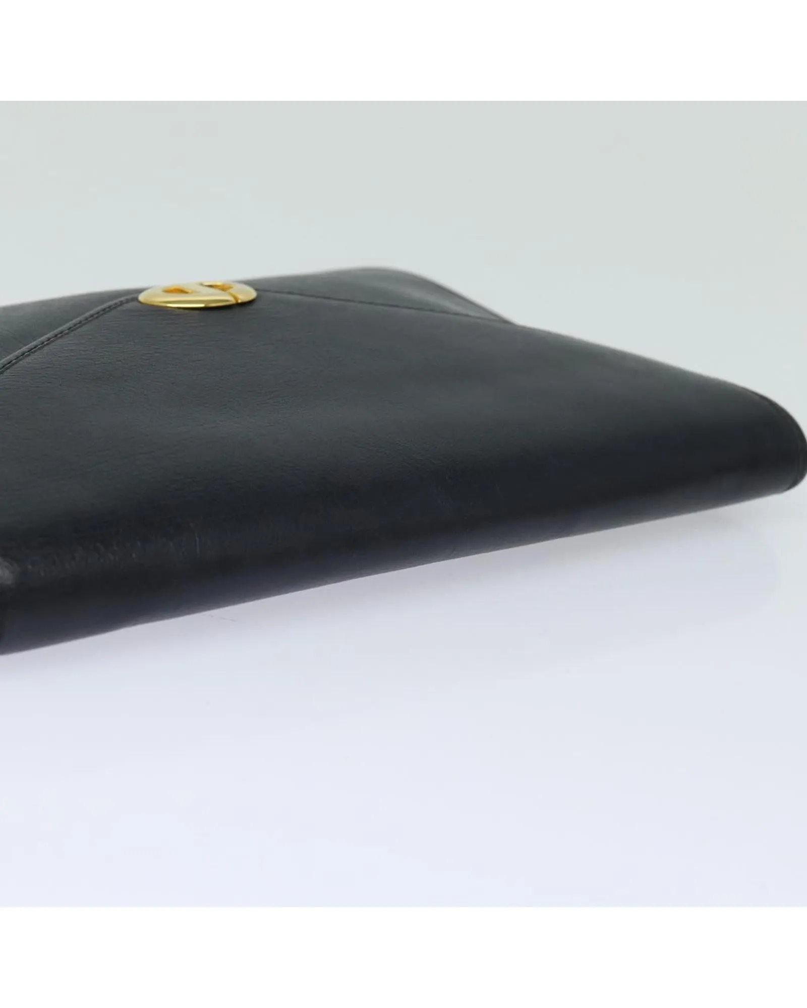 Leather Black Clutch Bag by Christian Dior