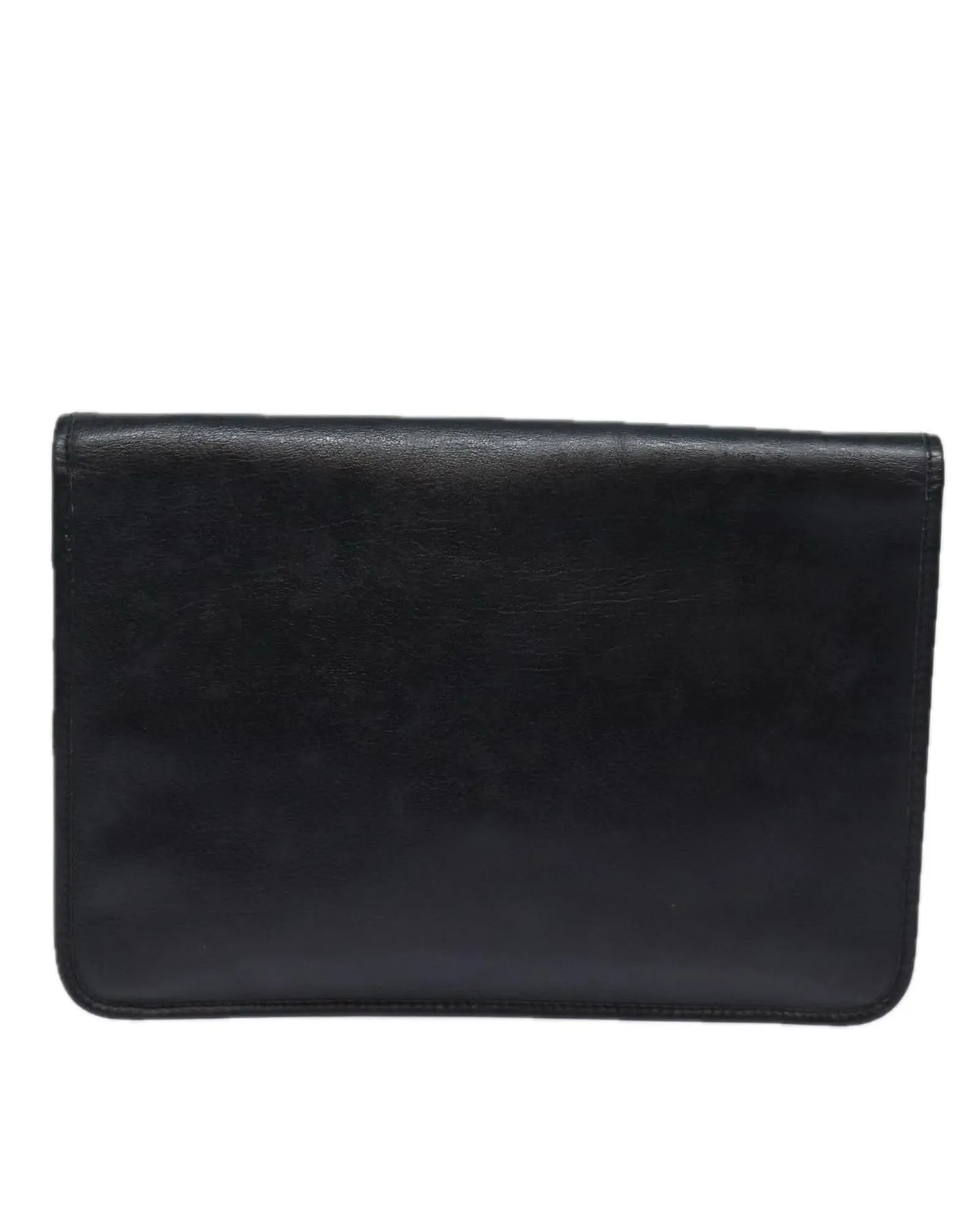 Leather Black Clutch Bag by Christian Dior