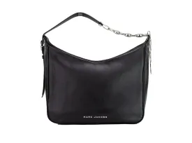 Marc Jacobs Tempo Large Black Leather Hobo Shoulder Bag