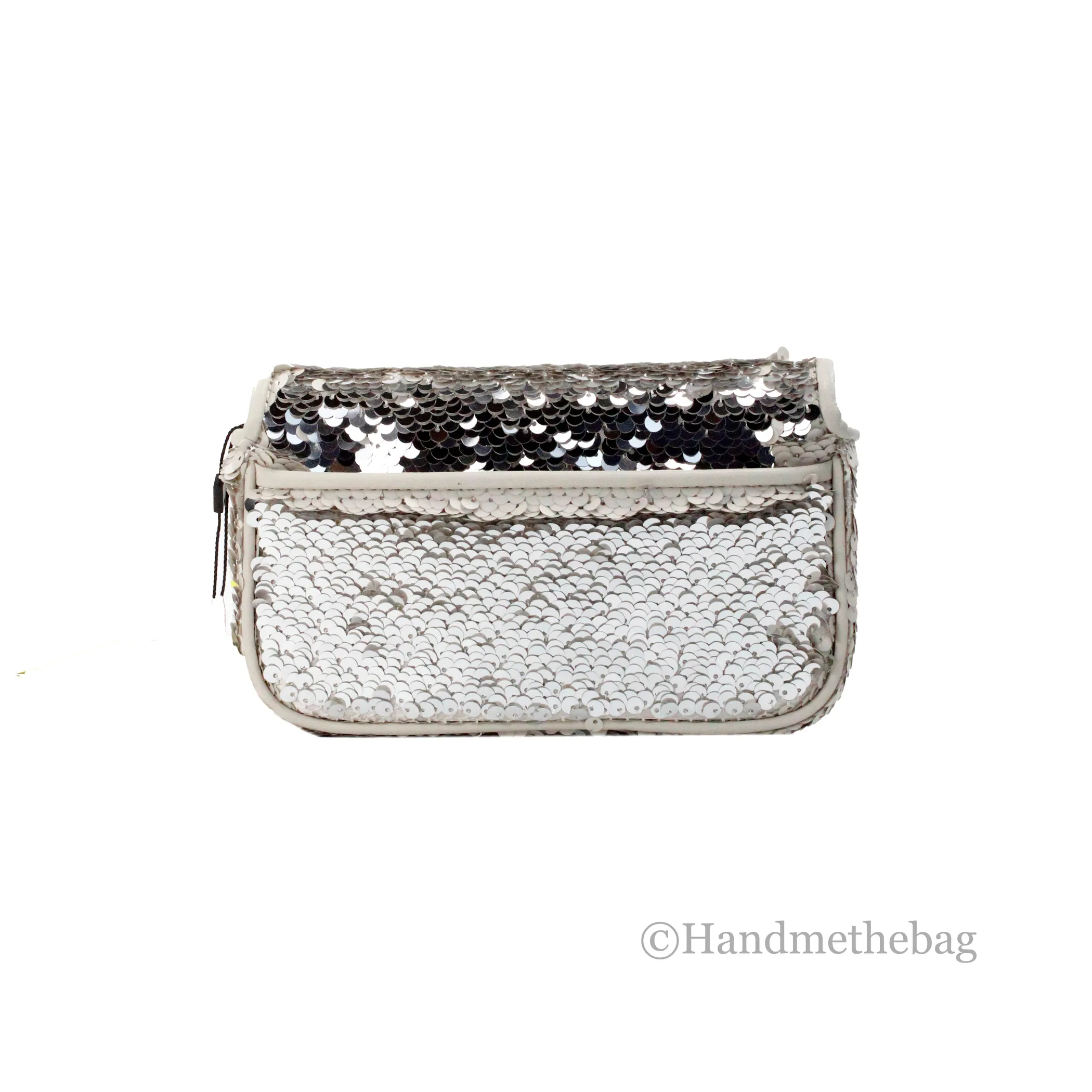 Marc Jacobs The Mini J Marc Shoulder Cream Sequined Bag