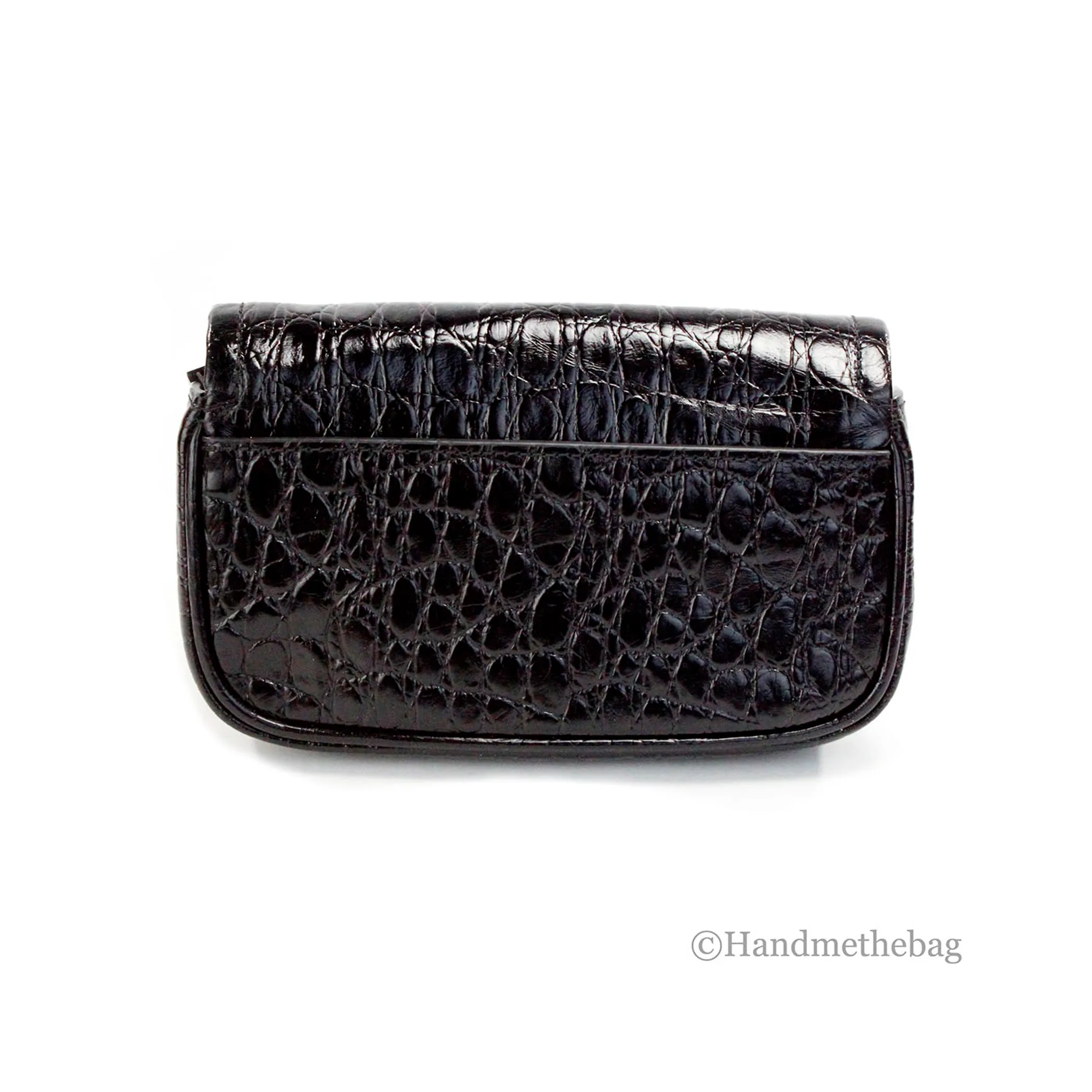 Marc Jacobs The Mini Shoulder Bag Black Embossed Crossbody