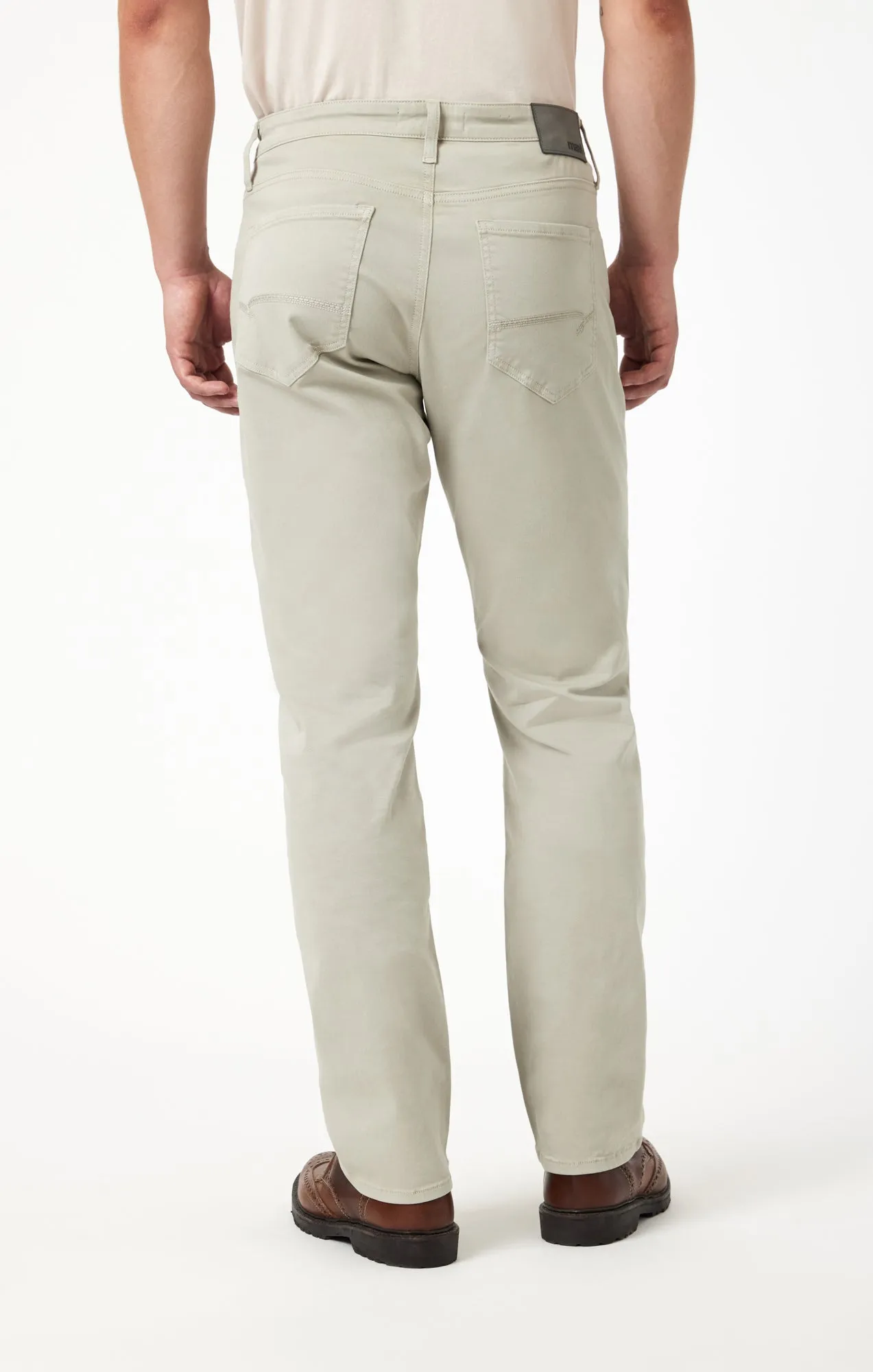 MATT RELAXED STRAIGHT LEG IN SILVER CASUAL TWILL