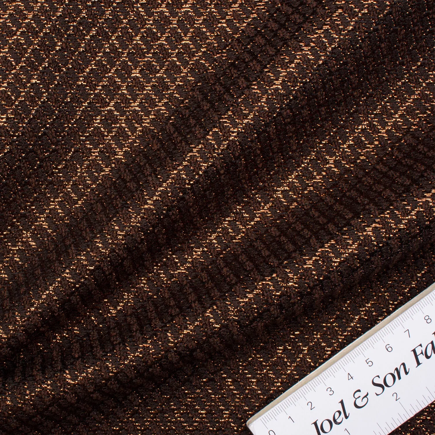 Metallic Brown Brocade