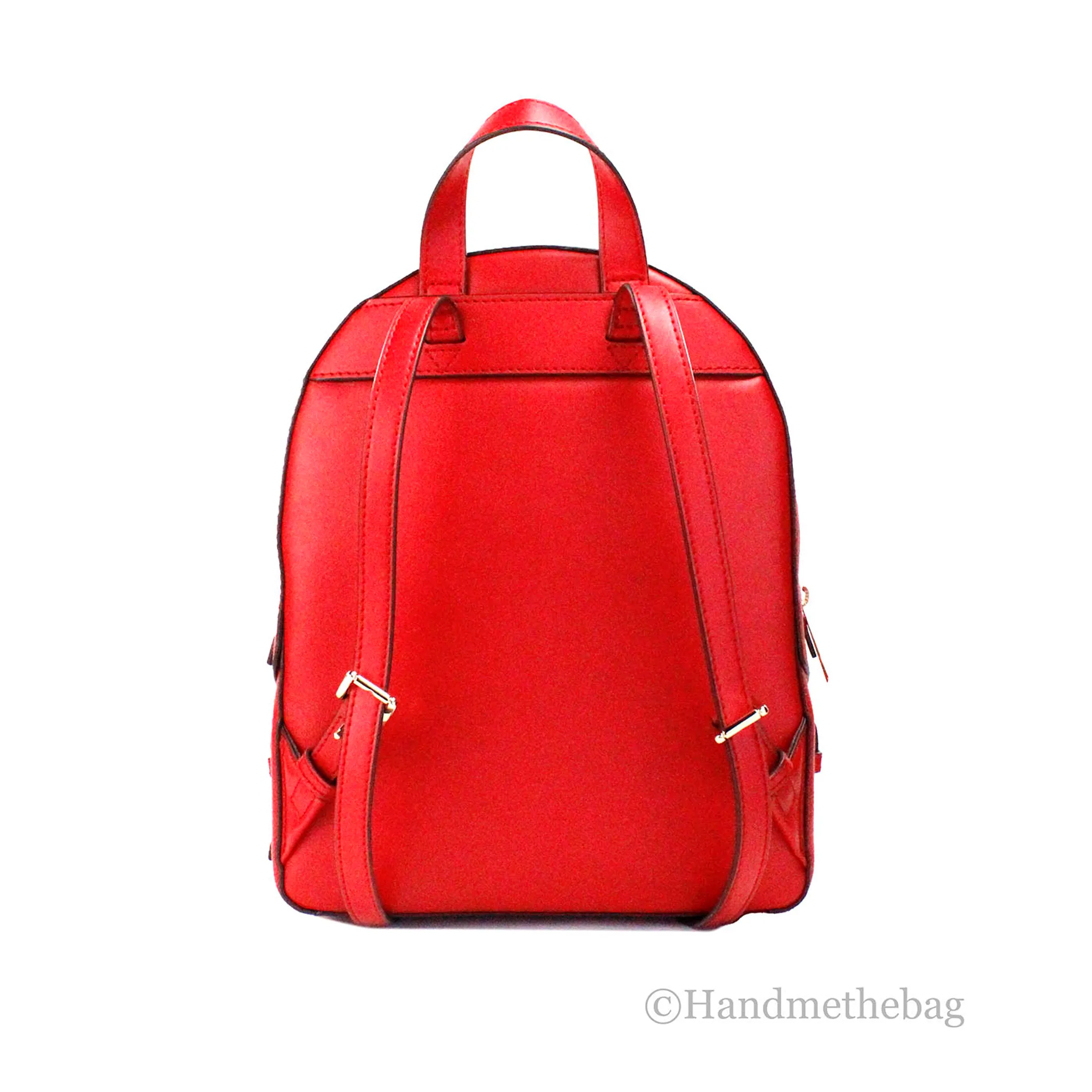 Michael Kors Jaycee Medium Red Zip Pocket Backpack