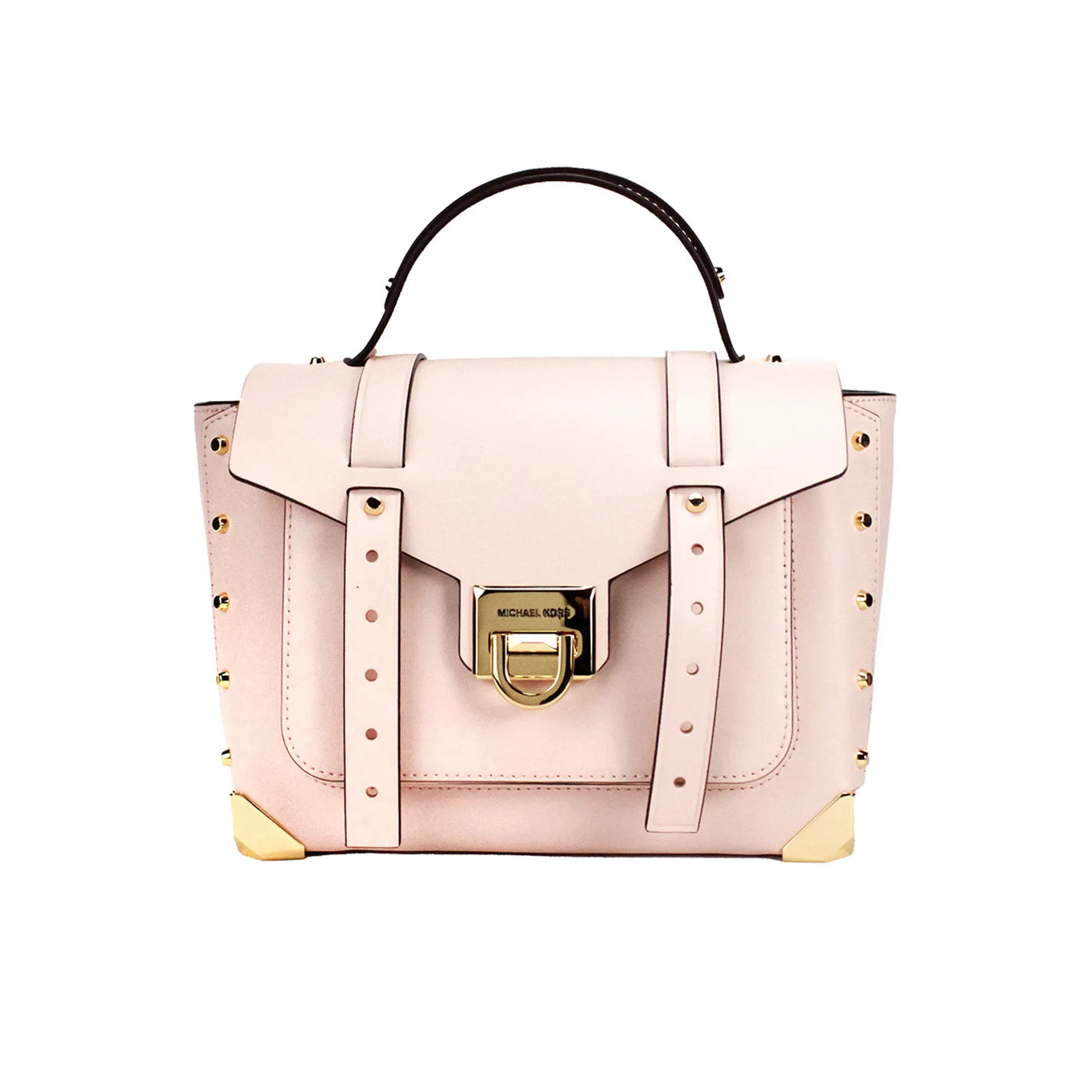 Michael Kors Manhattan Medium Powder Blush Top Handle Satchel