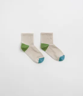 Mollusk Color Block Socks - Natural