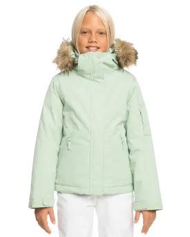 Roxy Girls' 8-16 Meade Technical Snow Jacket - Cameo Green