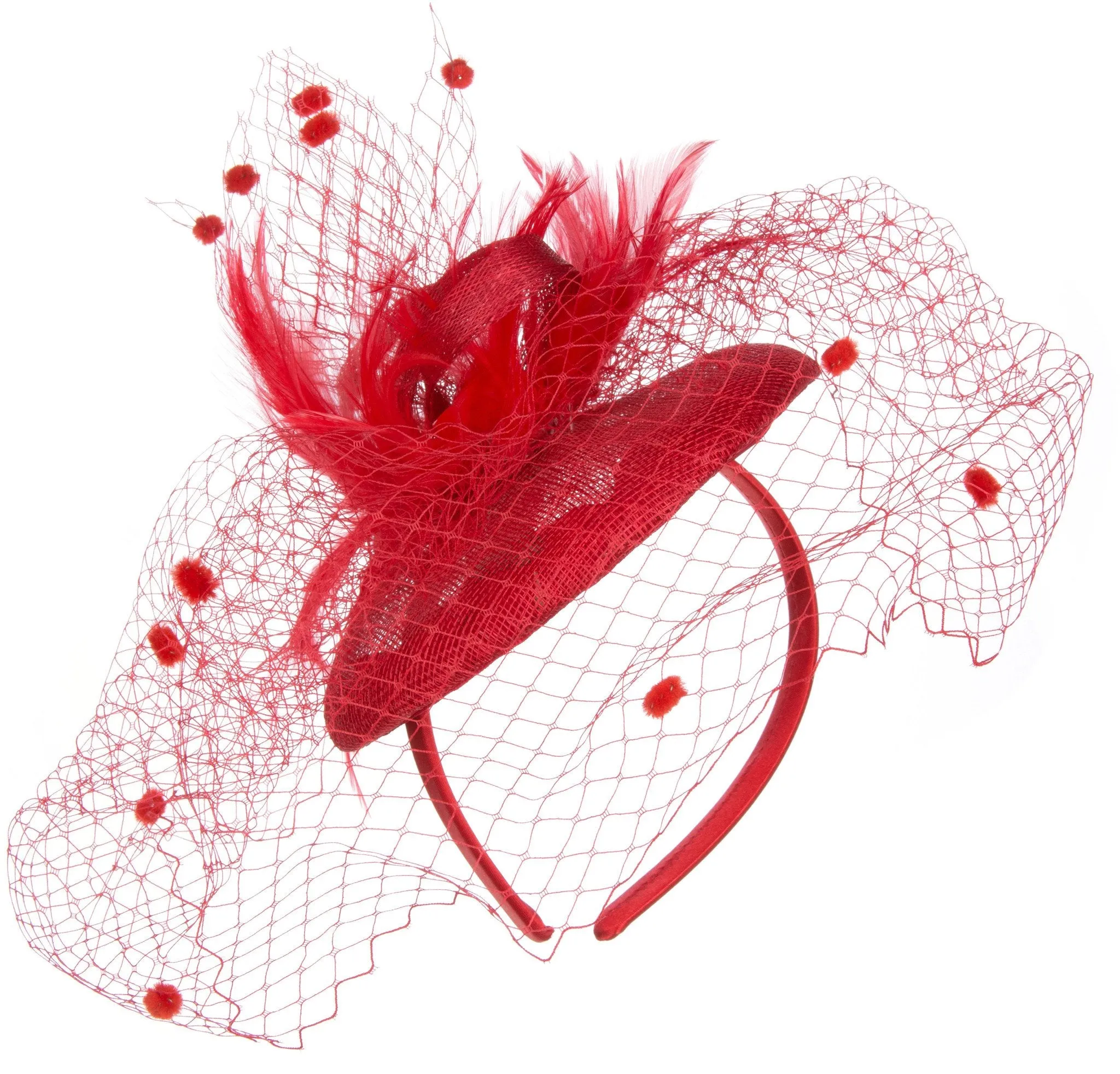 Sakkas Antoinette Feather Fascinator