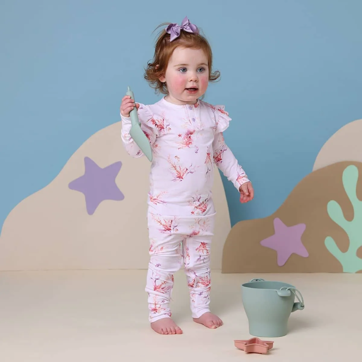 Snuggle Hunny Growsuit - Coral Organic