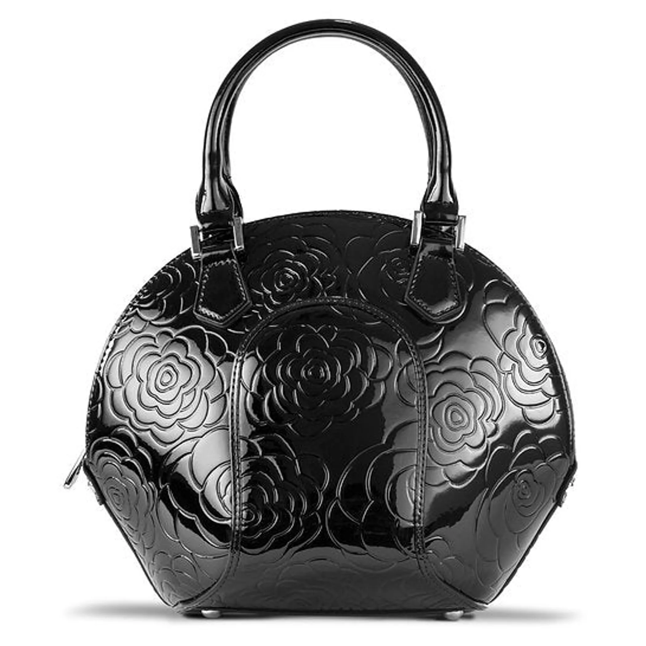 Svetlana Flower Print Leather Handbag