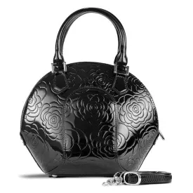 Svetlana Flower Print Leather Handbag