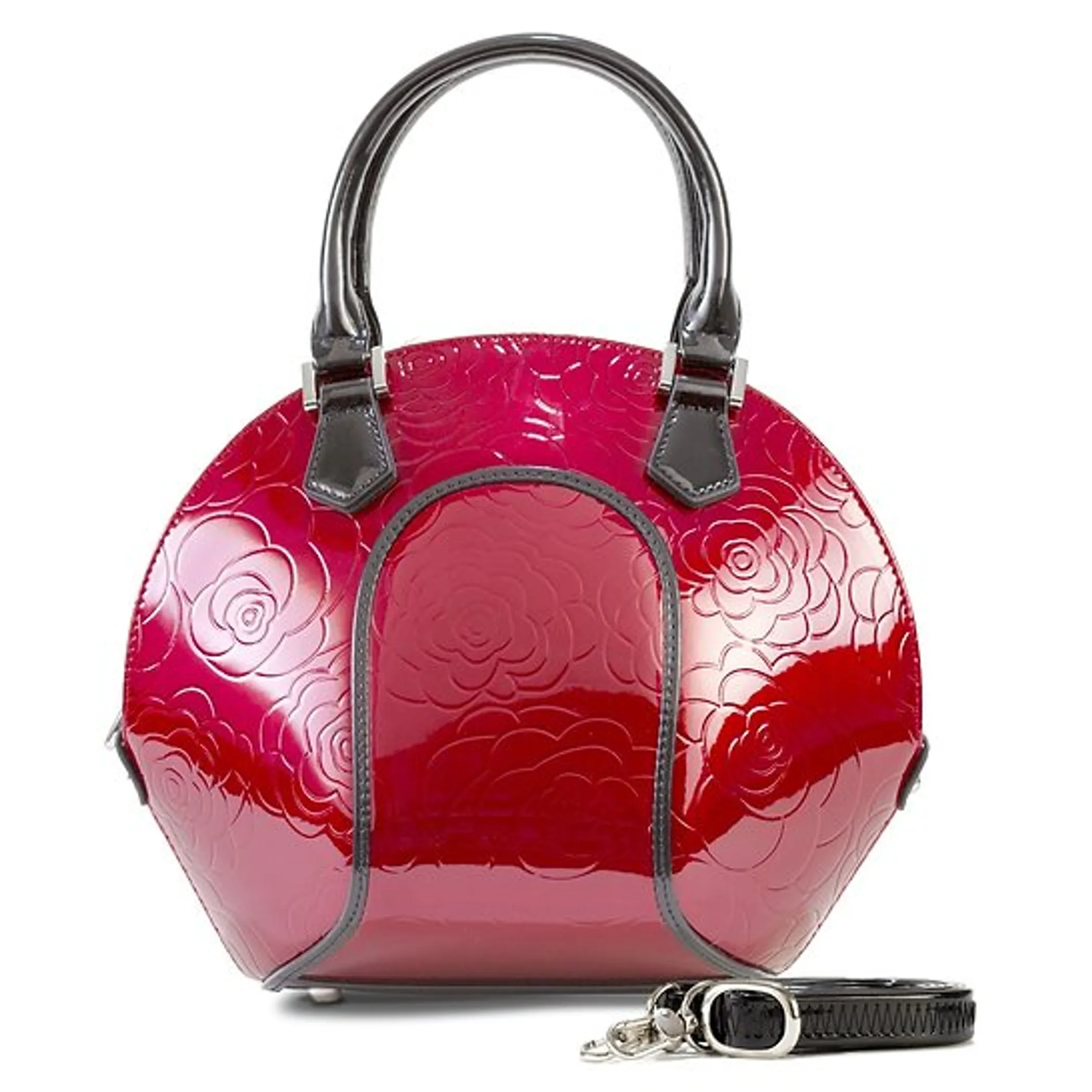 Svetlana Flower Print Leather Handbag