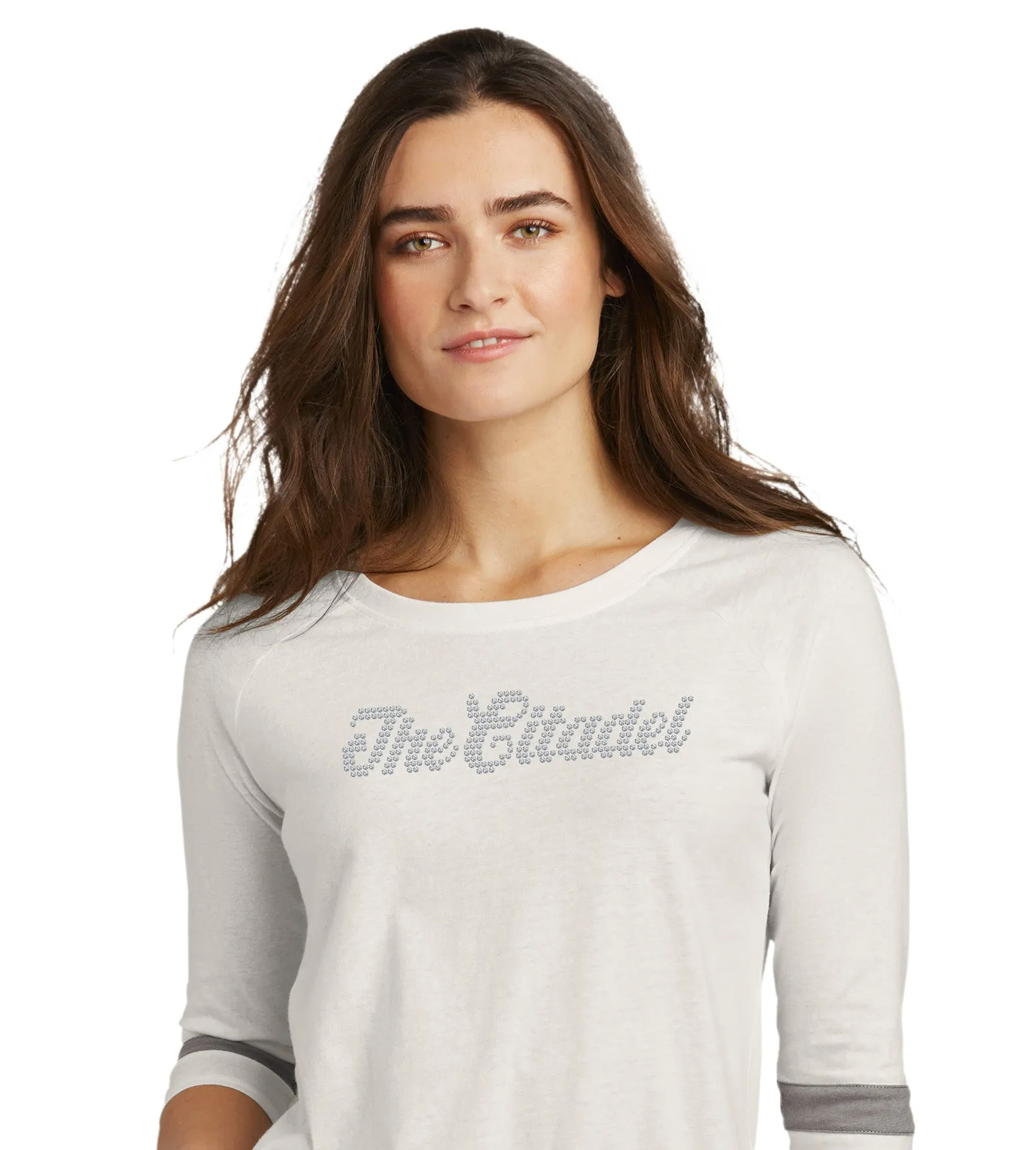 The Citadel Rhinestones New Era ® Ladies Tri-Blend 3/4-Sleeve Tee